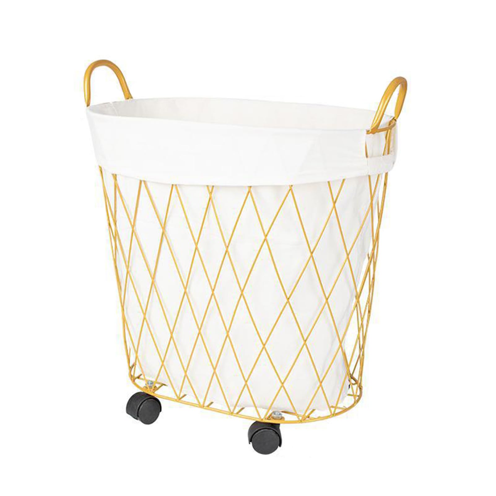 Household Gold Dirty Clothes Basket, Scandinavian Bathroom Storage Basket, Iron Light Luxury Laundry Basket, Toy Bucket