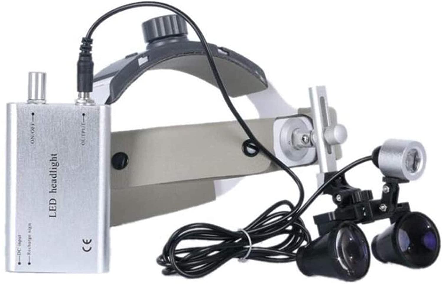 Lente di ingrandimento Lenti di ingrandimento Lente di ingrandimento con fascia, Lente di ingrandimento digitale portatile, Lente di ingrandimento dentale Luce Controllo dell'impianto del canale radic