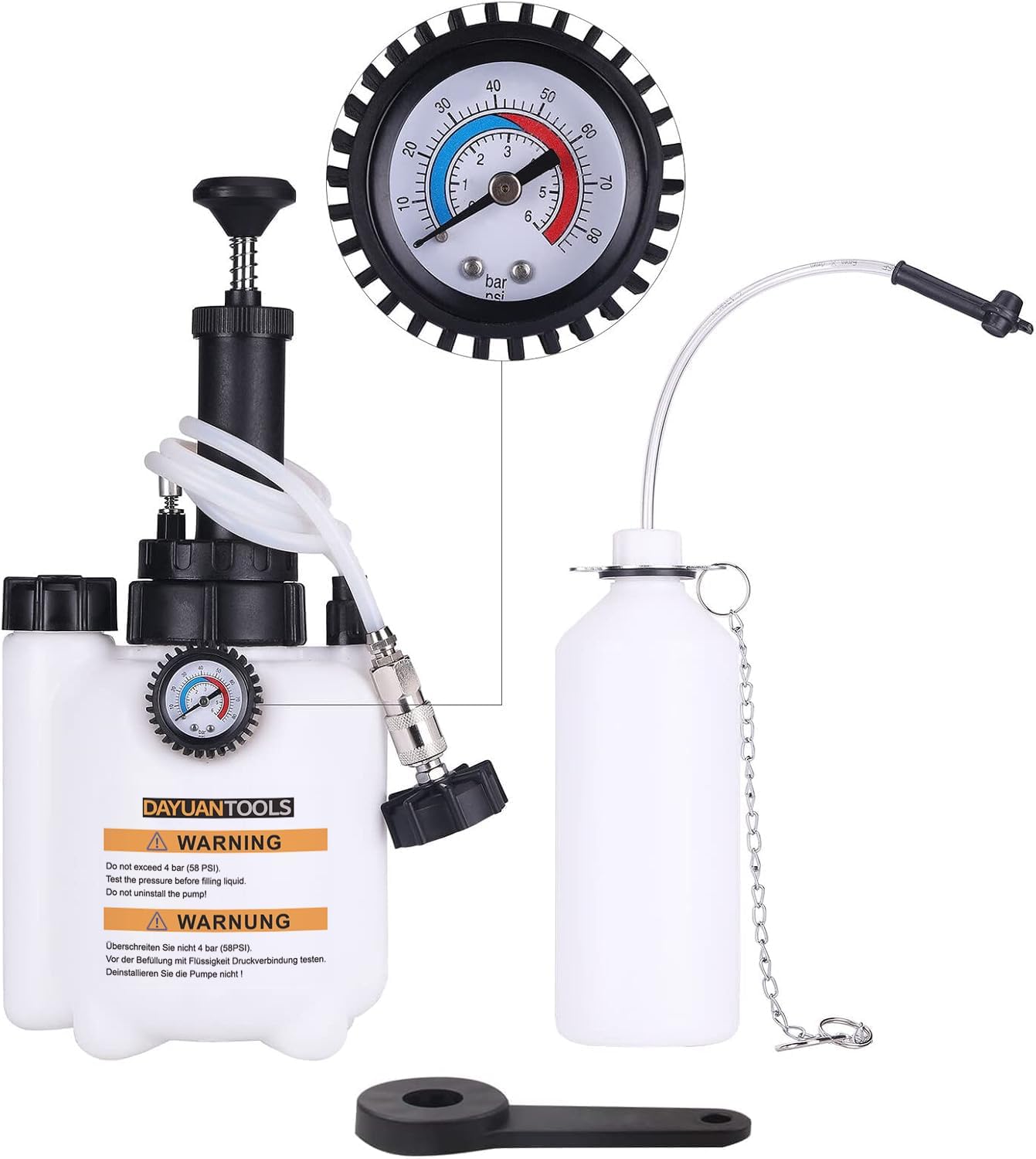 DAYUAN 3L Hand Brake Fluid Bleeder Bleeding One Man Tool Kit