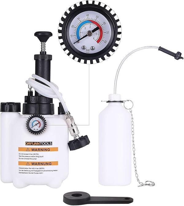 DAYUAN 3L Hand Brake Fluid Bleeder Bleeding One Man Tool Kit for Most European Models by DAYUAN - Used condition - US$24.62