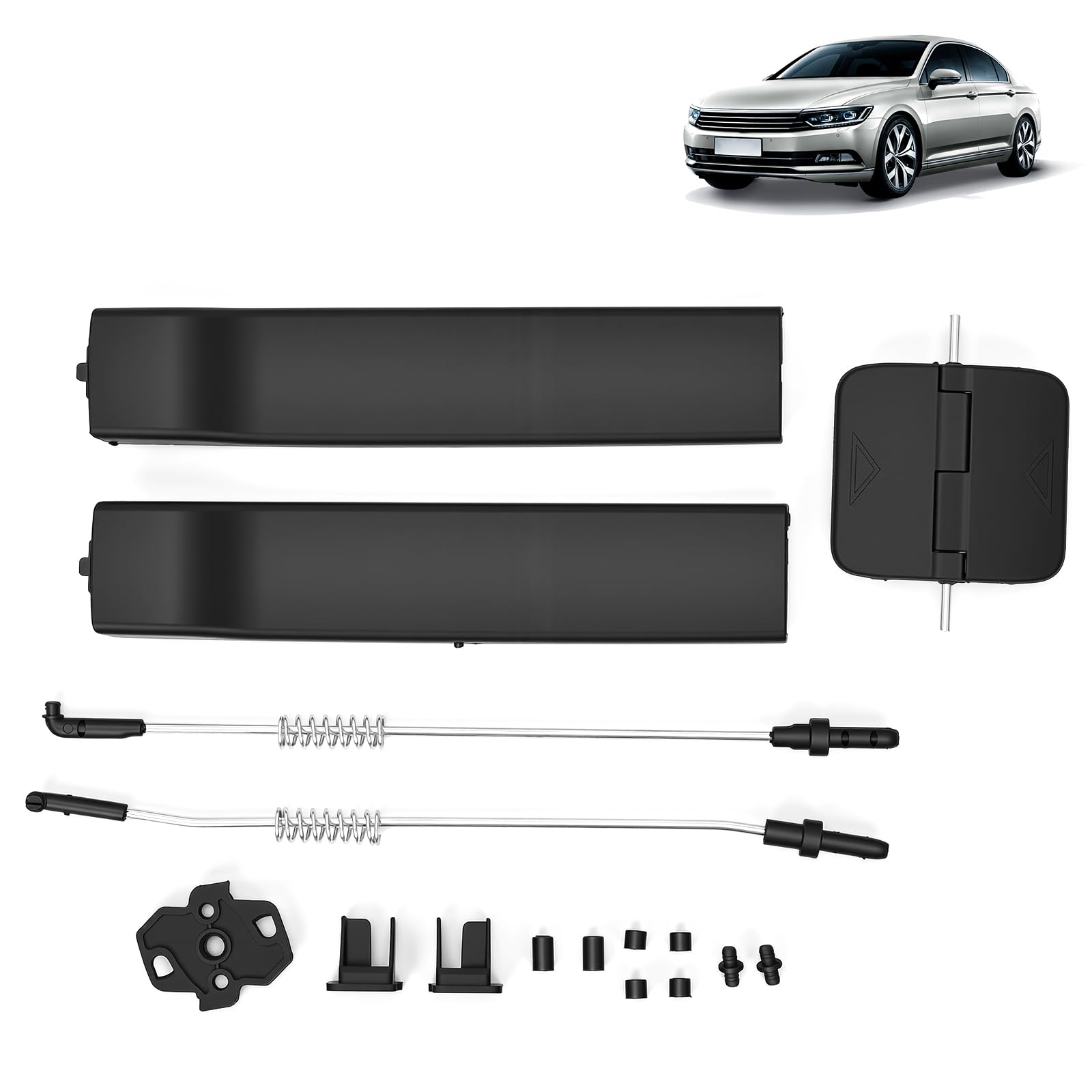 Schiebefenster Reparatursatz passend für VW Transporter T5 T6 Caravelle, Ersatz für 7H0847781B 7H0847788A 7H0847787A 7H0847773 7H0847790 7H0847789 – Fensterverriegelung & Führungsschienen Set