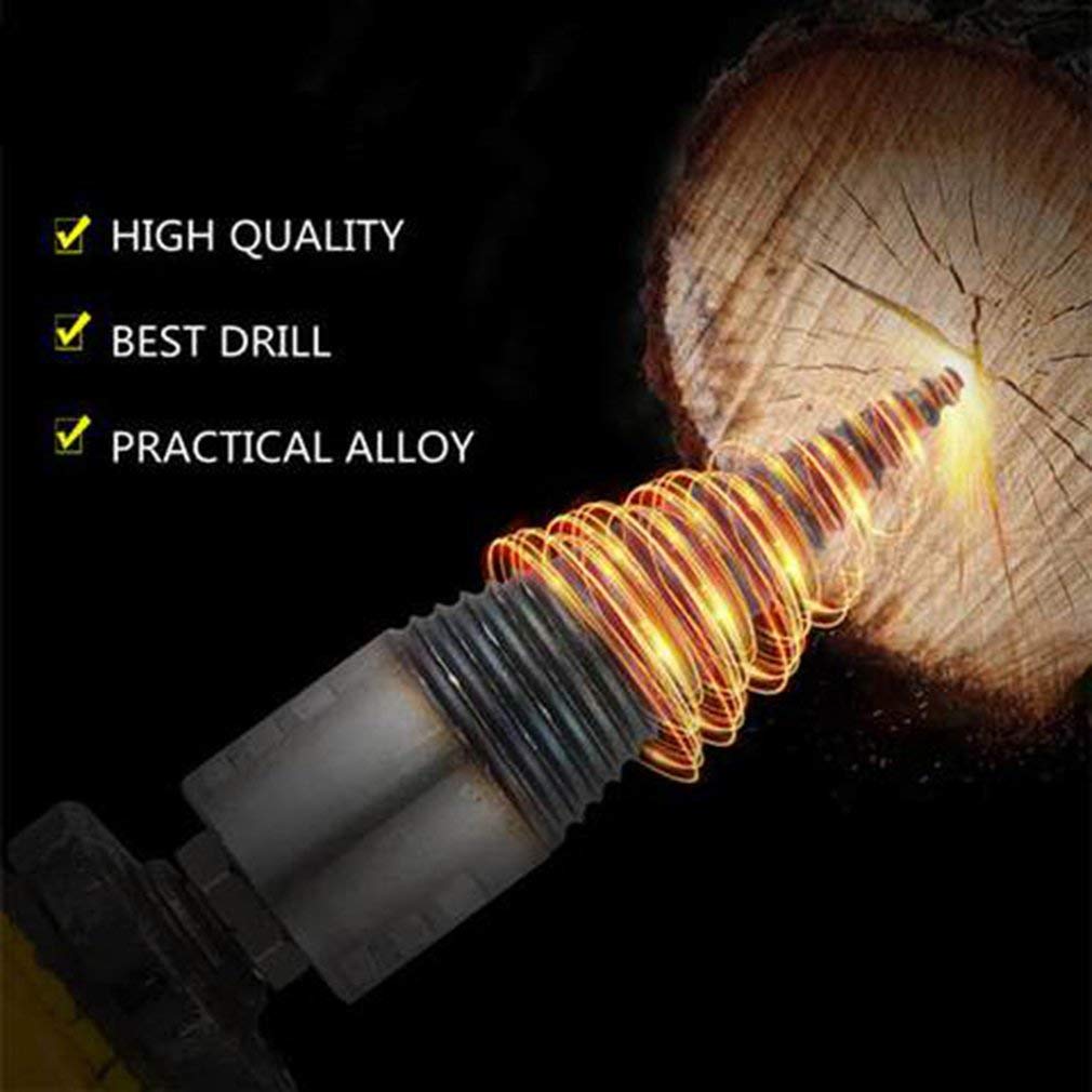 1pc Firewood Chop Wood Drill Bit Splitting Tool Splitting Cone Log Splitters Wood Breaking Machine Wood Breaker (Size : Triangular)