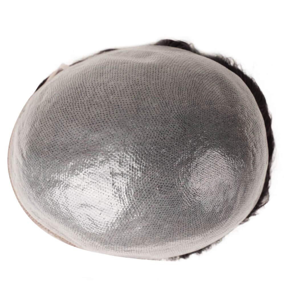 Lordhair peruka męska, realistyczna tupet, 0,08 mm, cienka skórzana podstawa, 20 x 25 cm, łatwe zakładanie, średnia gęstość, francuskie koronki i zaawansowane połączenie PU