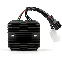 Voltage Regulator Rectifier Fit for Suzuki AN650 Burgman 650 SKYWAVE 650 2003-2012 VLR1800 2008-2015 VL1500 2013-2015 Motorcycle Regulator Rectifier, Black