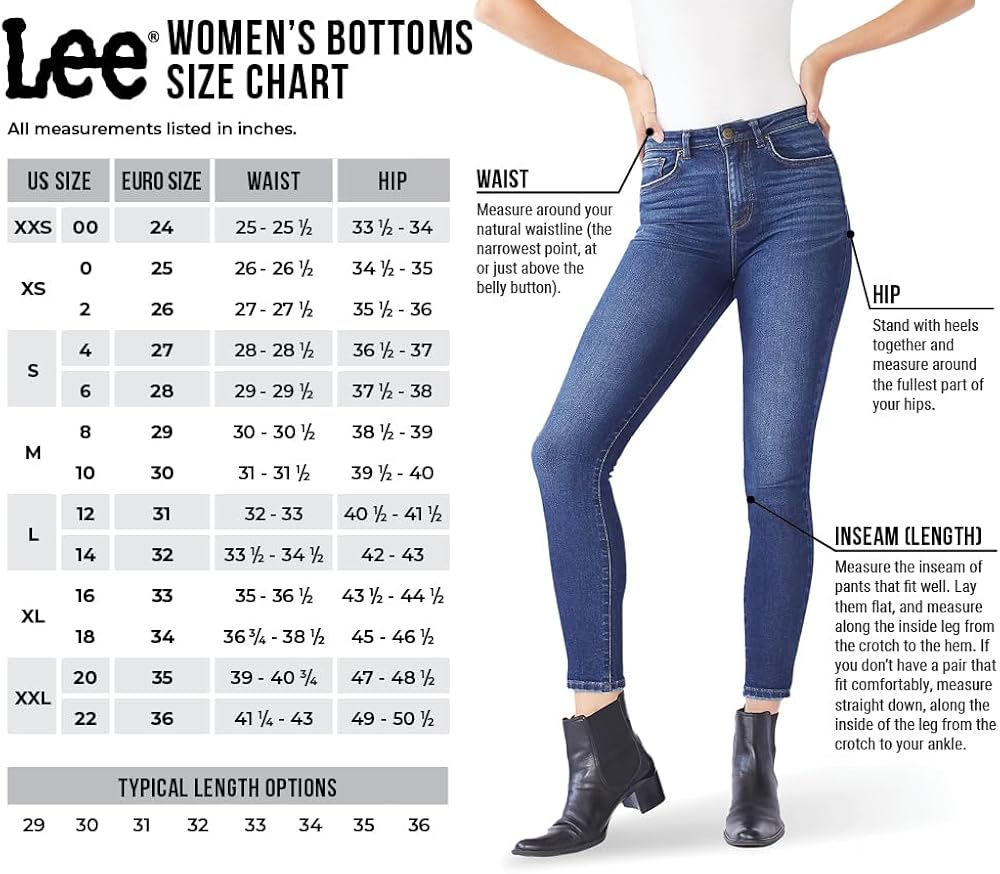 Lee Women's Instantly Slims Classic Relaxed Fit Monroe Straight Leg Jean 6 Short Palisade