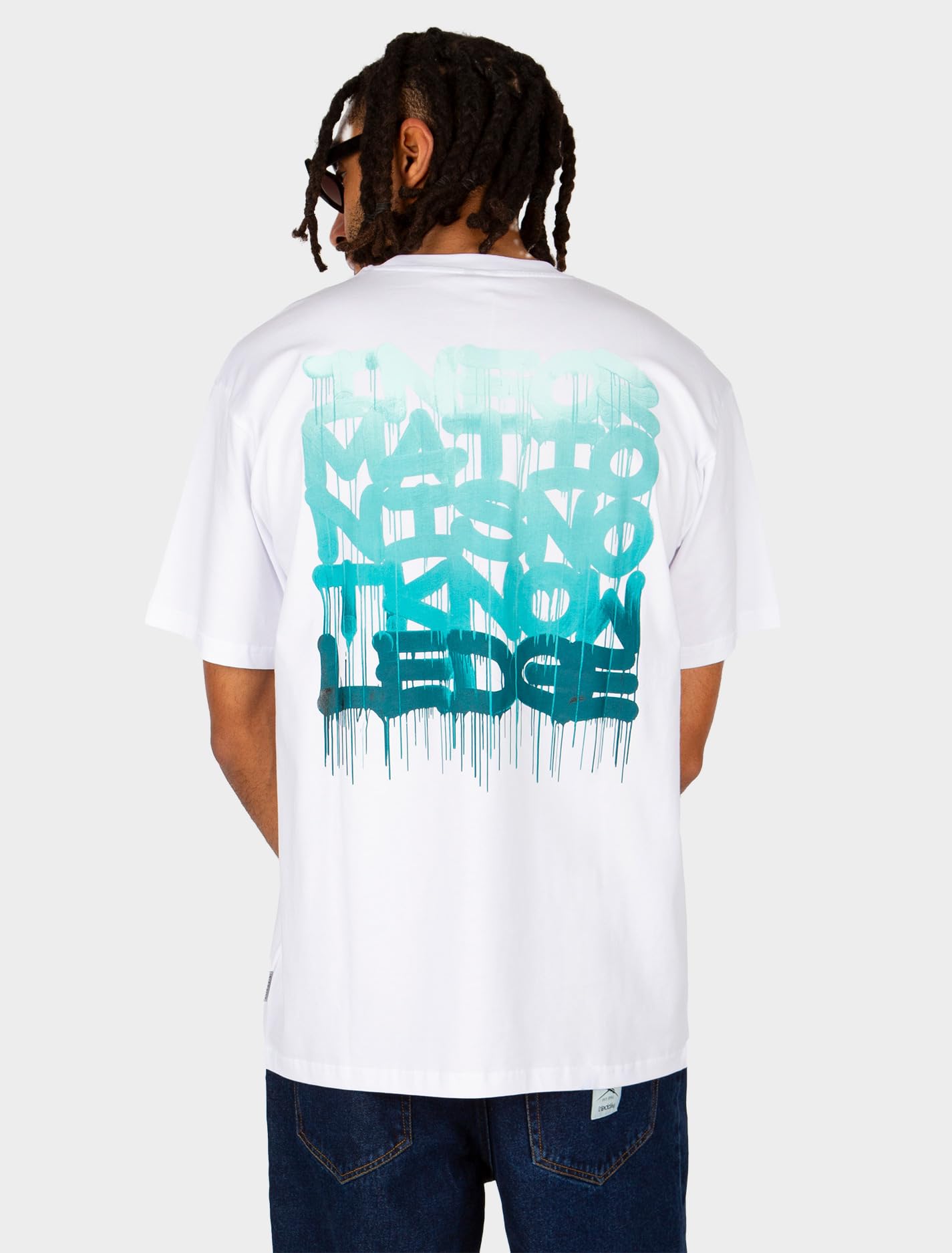 IRIEDAILY Męski T-shirt STOHEAD Knowledge bawełna organiczna Relaxed Fit