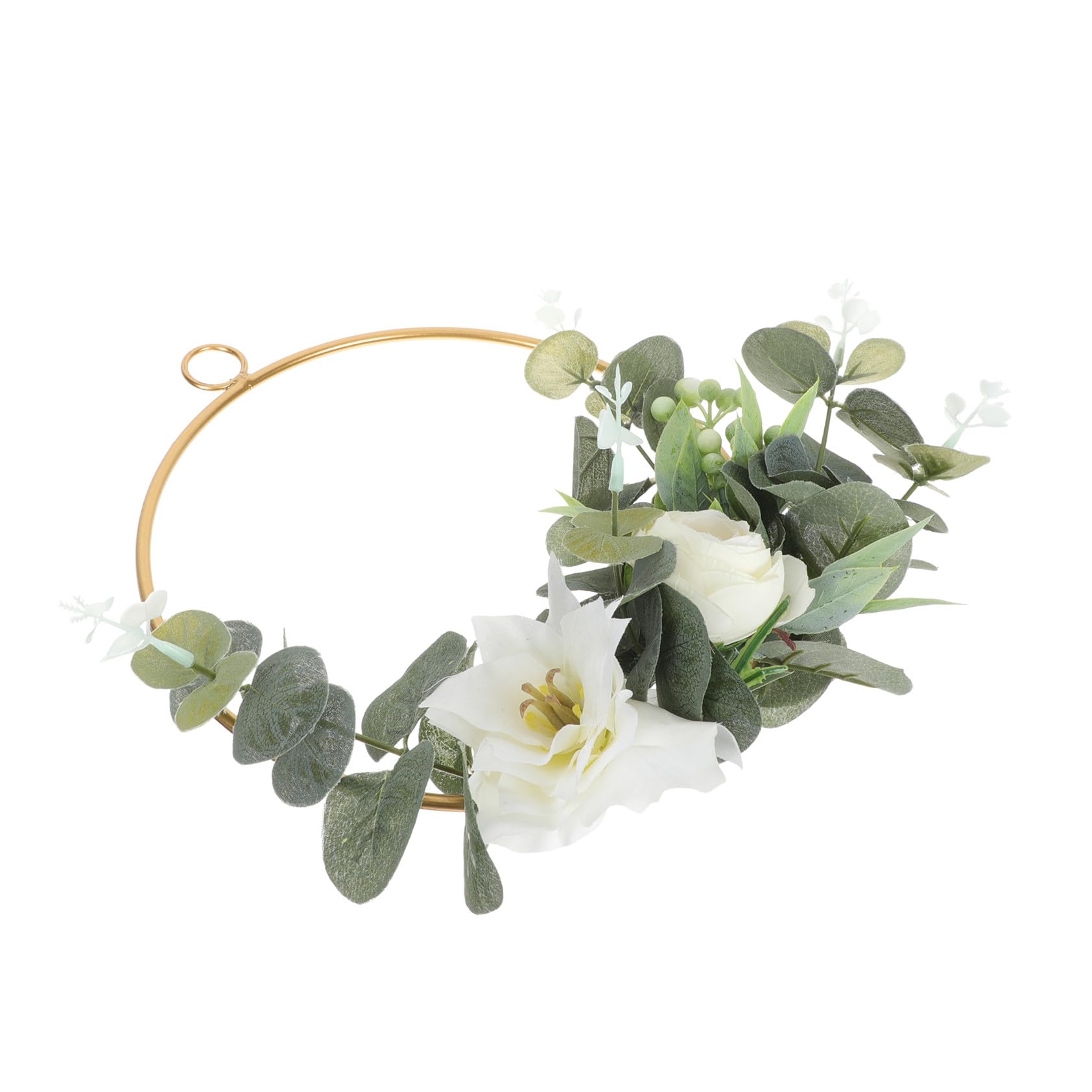 Guirlande murale fleurs artificielles en métal pour décorer sans entretien