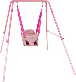TP Toys Pink Foldaway Baby Swing, Metal, One Size