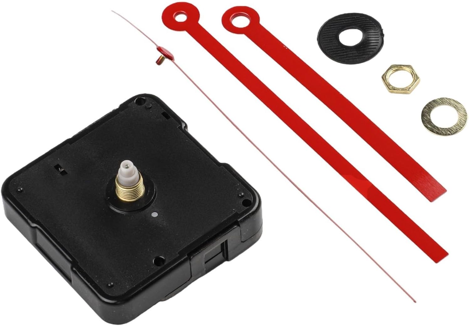 Clock Movement Replacement Kit Perfect for DIY Enthusiasts to Craft Custom Timepieces and Repair Vintage Clocks (red)