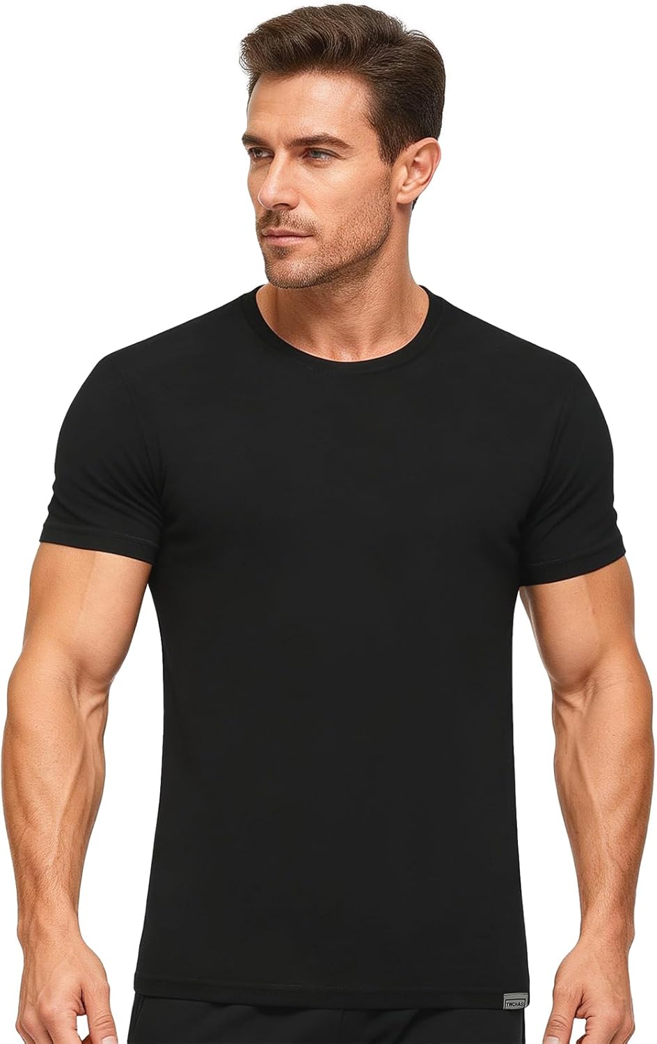 Men’s 100% Merino Wool Short Sleeve Shirt, Ultra-Soft & Breathable Undershirt for Outdoor, Odor Resistant Base Layer