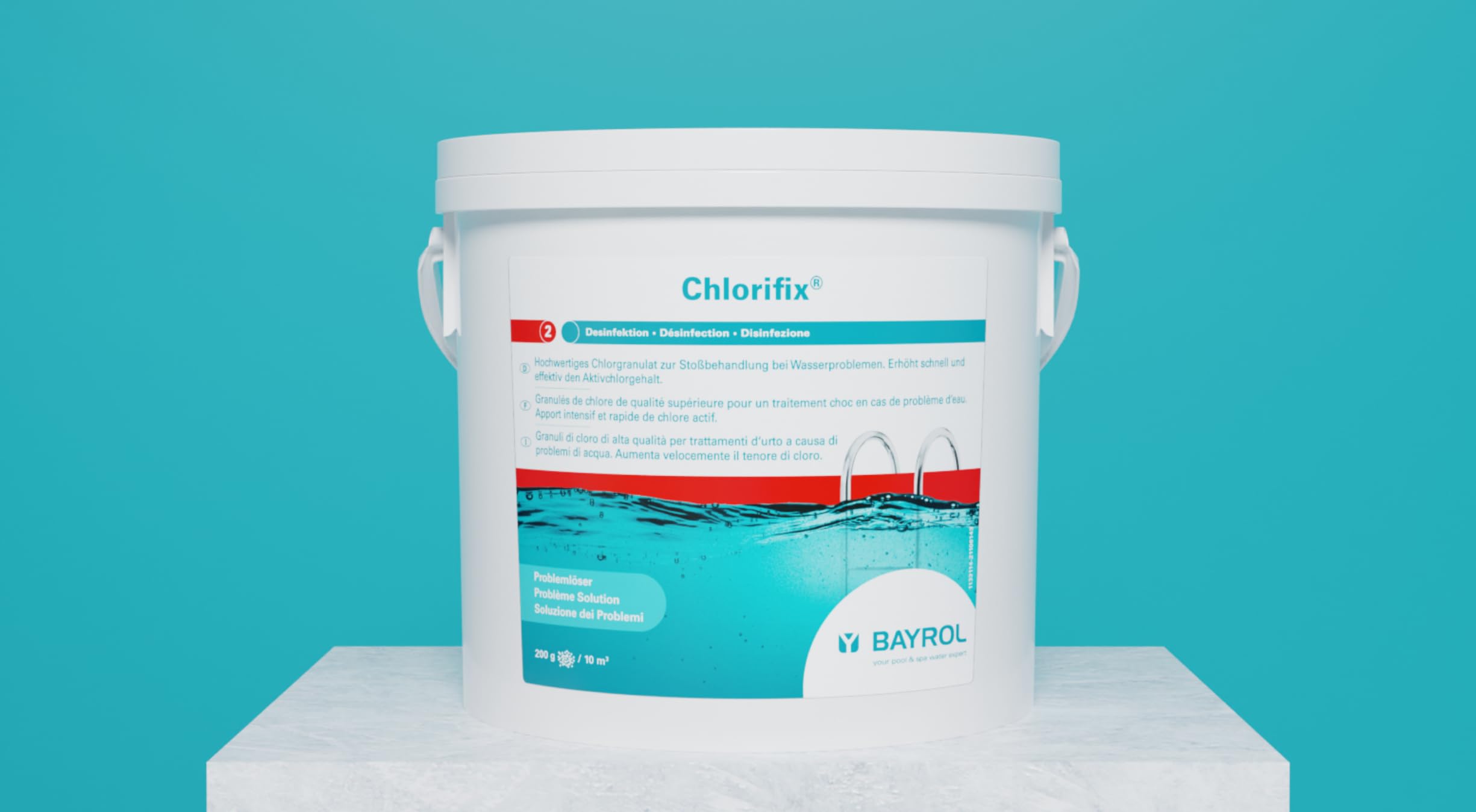 PISCIVAL | Pack de 2 Chlorifix Cloro Granulado 5 kg – Tratamiento de Choque para Problemas de Agua en Piscinas – Disolución rápida – Apto para Uso no Profesional
