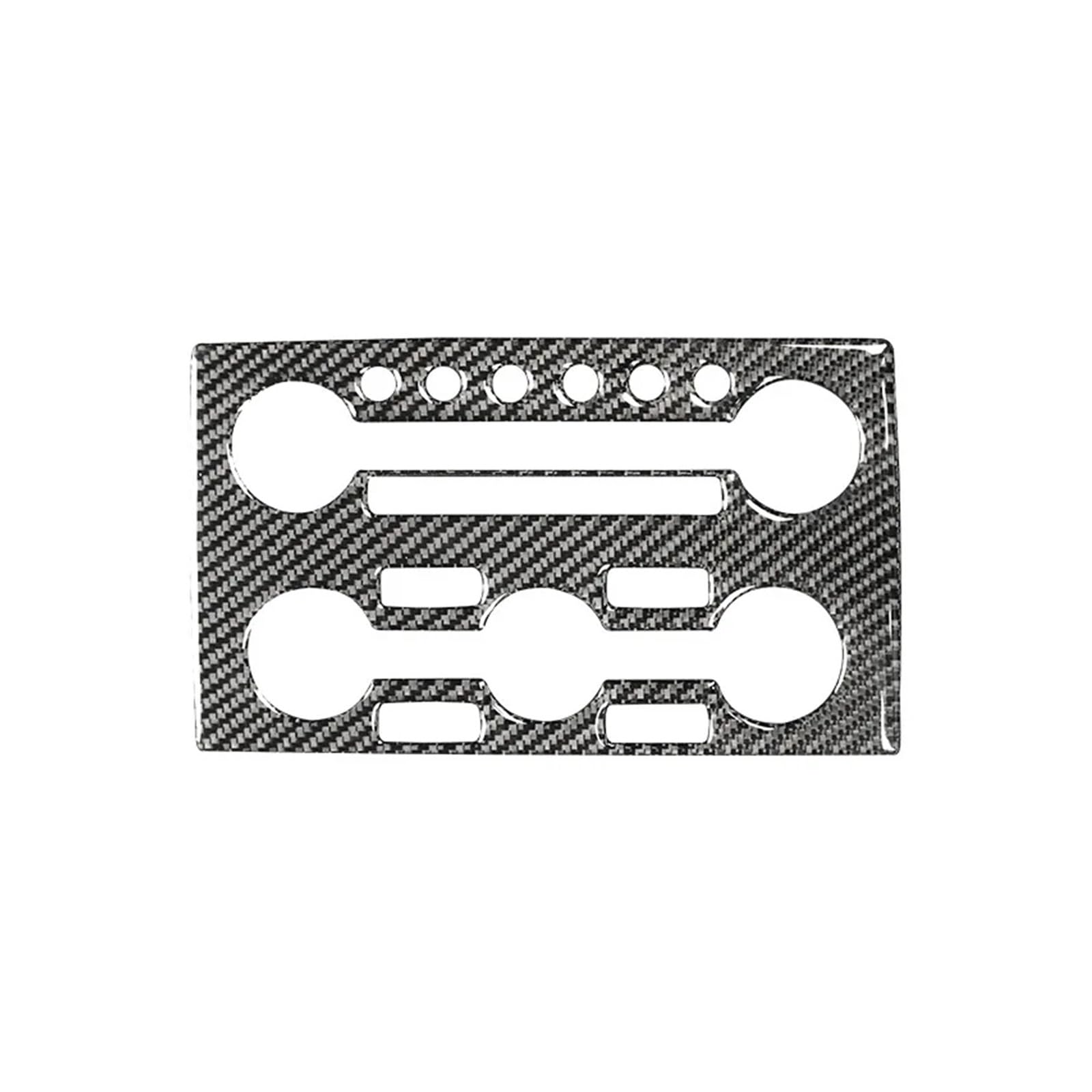 Car Multimedia Air Conditioning Control Panel Trim Cover Interior Decoration Sticker Compatible for Nissan GTR R35 2009-2015 Carbon Fiber(Type1)