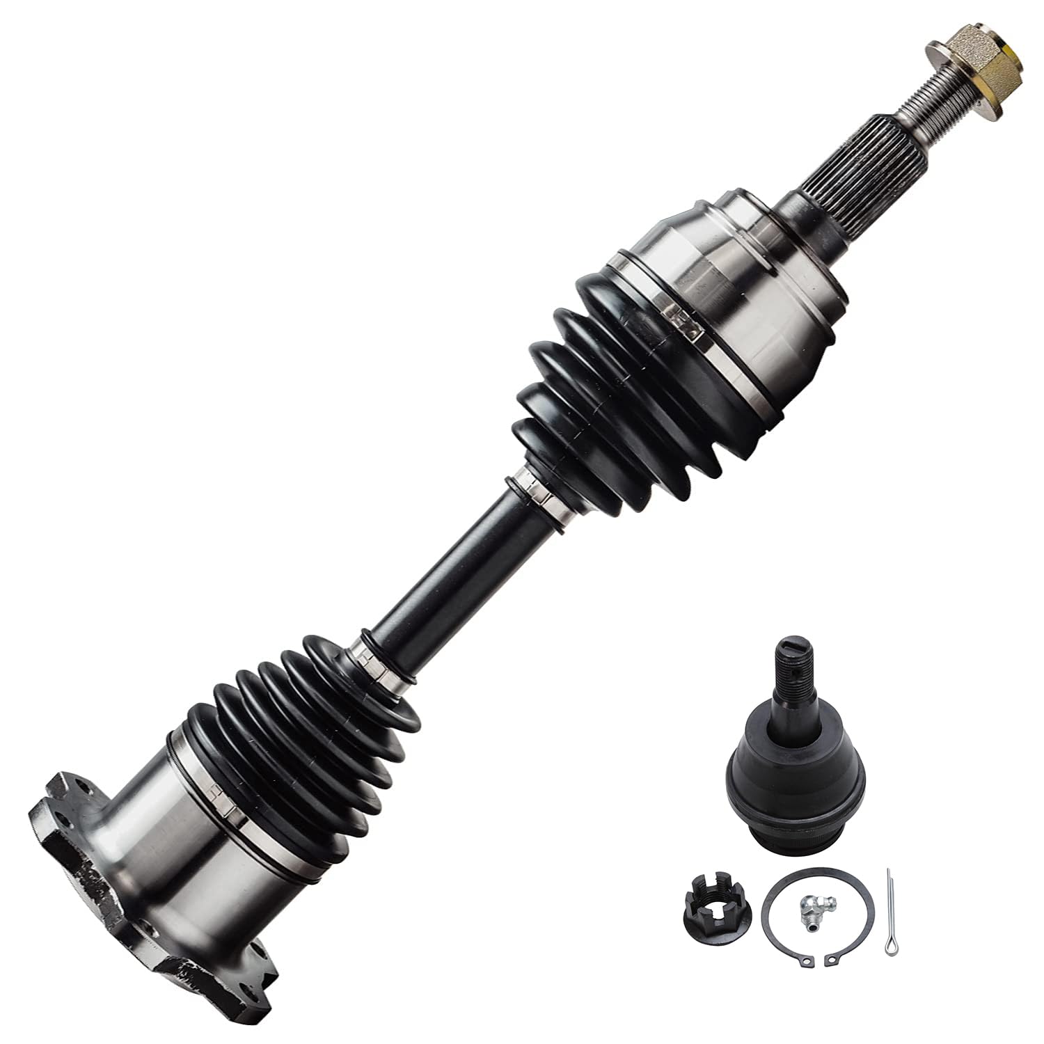 Detroit Axle - 4WD Front CV Axle Lower Ball Joint for 00-06 Chevrolet Tahoe