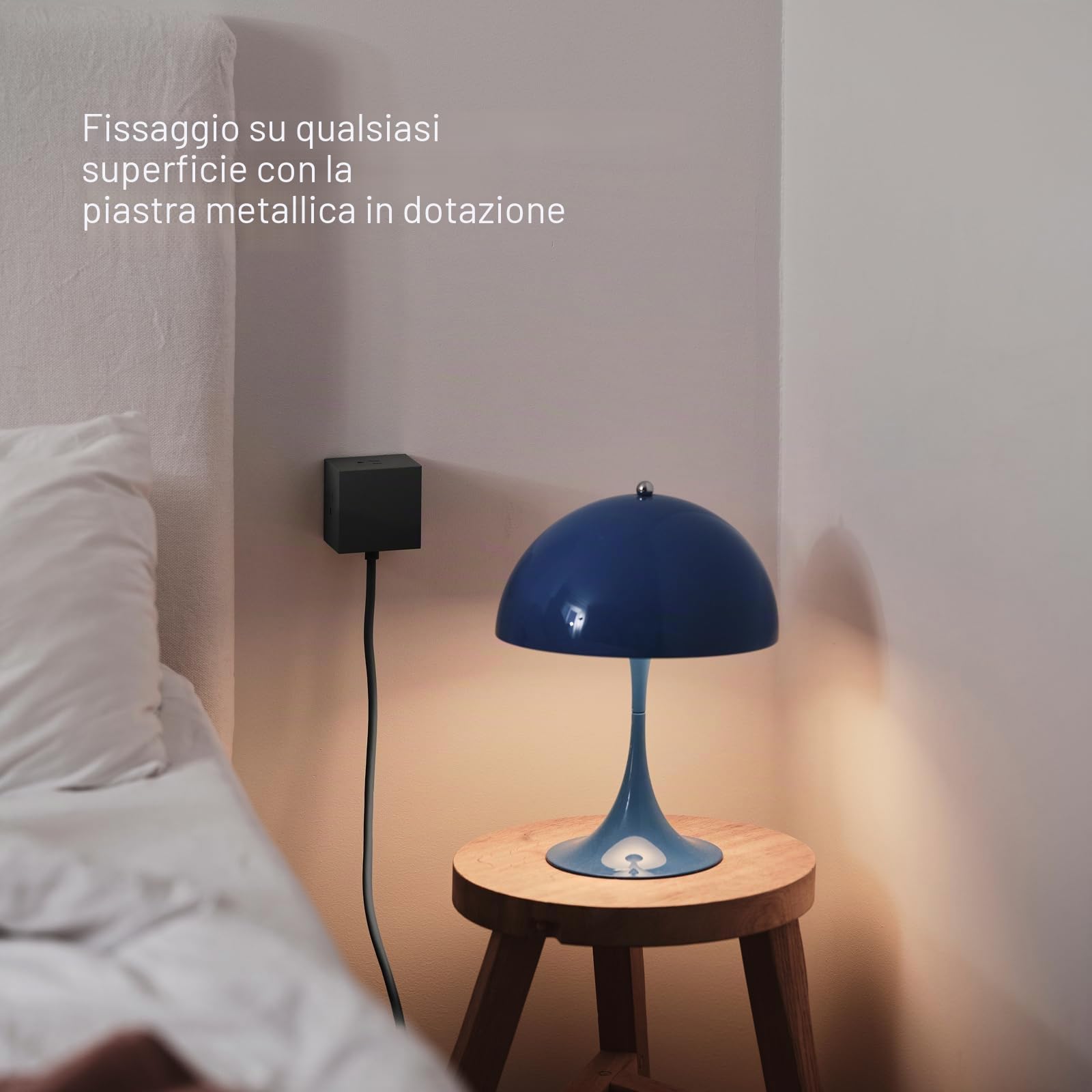 Avolt Square 1 Multipresa Cubo Magnetica, 3 Prese, 2 USB-C 30W | Multipresa magnetica nera. Ciabatta cubo di design, ricarica rapida USB-C 30W per scrivania, casa e ufficio