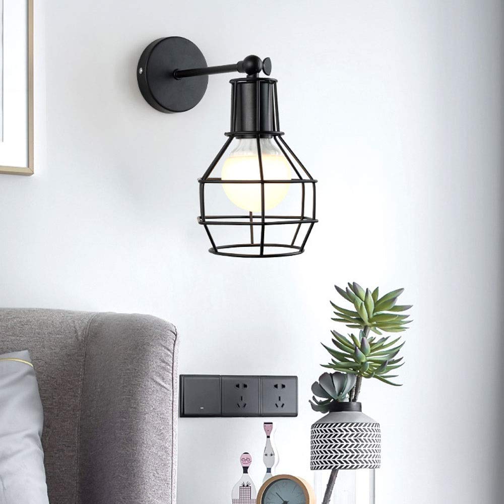 Applique Murale Vintage Verre & Laiton – Bras Réglable 180°/360° – Lampe Industrielle E27 Pour Chevet, Couloir, Salon !