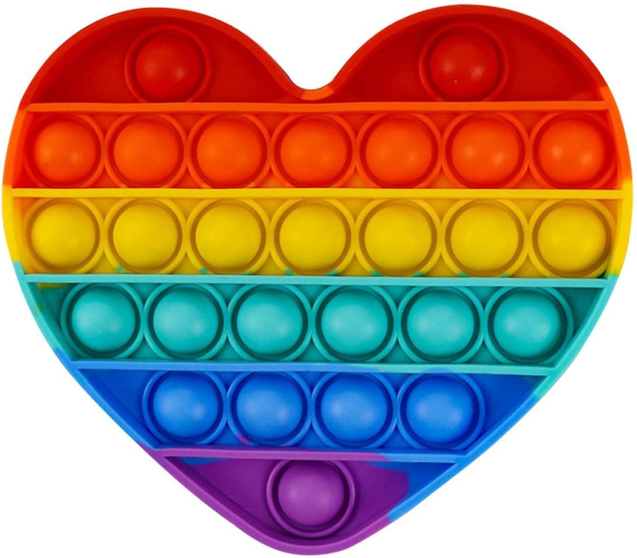 4 Pcs Pop It Pop Fidget Toy Set, Push and Pop Bubble Sensory Fidget Toy, Squeeze Sensory Toys, Silicone Antistress Ansia Sollievo Giocattoli, Gioco Antistress Rilassante per Adulti e Bambini