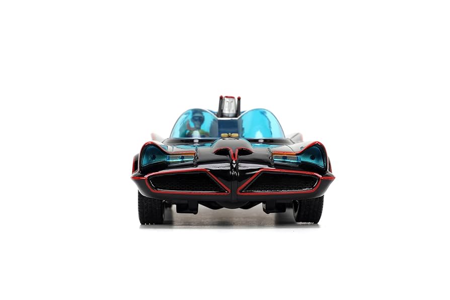 Jada Toys DC Batmobil 1966 Deluxe z 4 figurkami – wysokiej