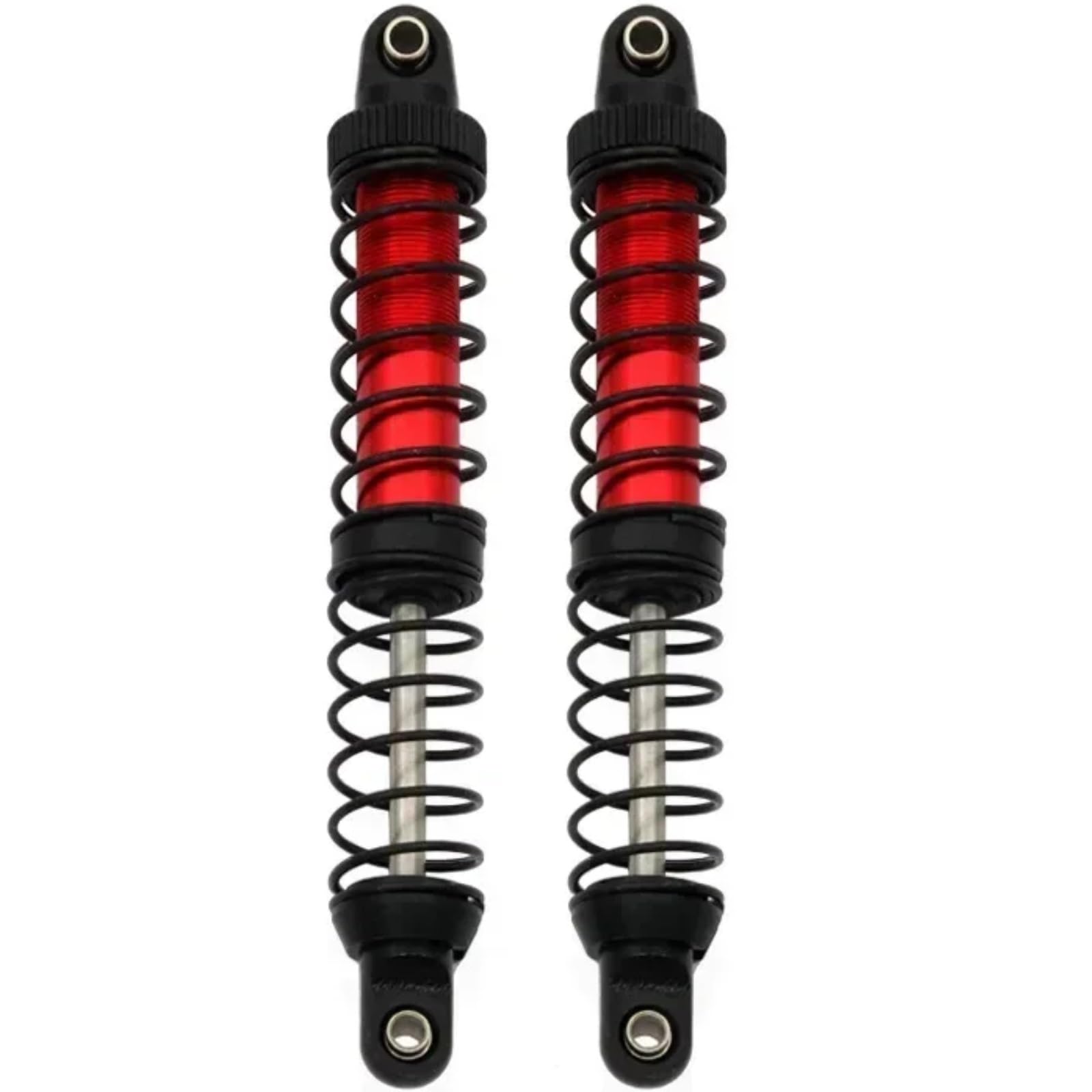 para Axial para SCX10 para Tamiya CC01 D90 para TRX4 para HPI 1/10 2 Unidades Amortiguador Metálico con Aceite Ajustable RC Crawler RC Modelos Piezas