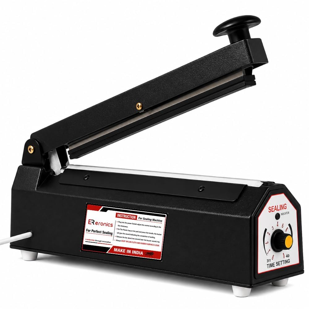 Sealing Machine for Food Packets | 1 Year Warranty, 12 Inch | Packing Machine Sealing, Packet Sealer Machine, Plastic Pouch Sealing Machine, Metal Body with Full Customer Support-image-20