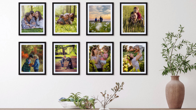 Amazon.com - Giftgarden Black 8x10 Picture Frame Set of 10, Matted