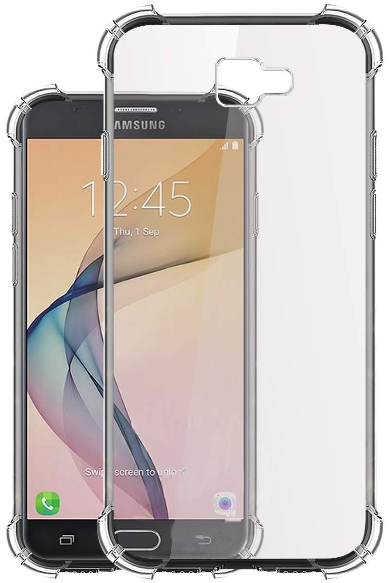 Samsung Galaxy J7 Prime / J7 Prime 2 - Soft Silicone Shockproof Bumper Case Back Cover in Transparent[Air Cushion Technology]-for Samsung Galaxy J7 Prime | Samsung Galaxy J7 Prime 2 (B082Z9DCGW) Amazon Price History, Amazon Price Tracker