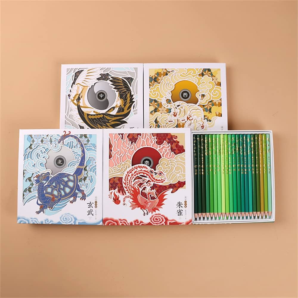 Amazon | フェニックス色鉛筆100本セット、オリエンタルスタイル
