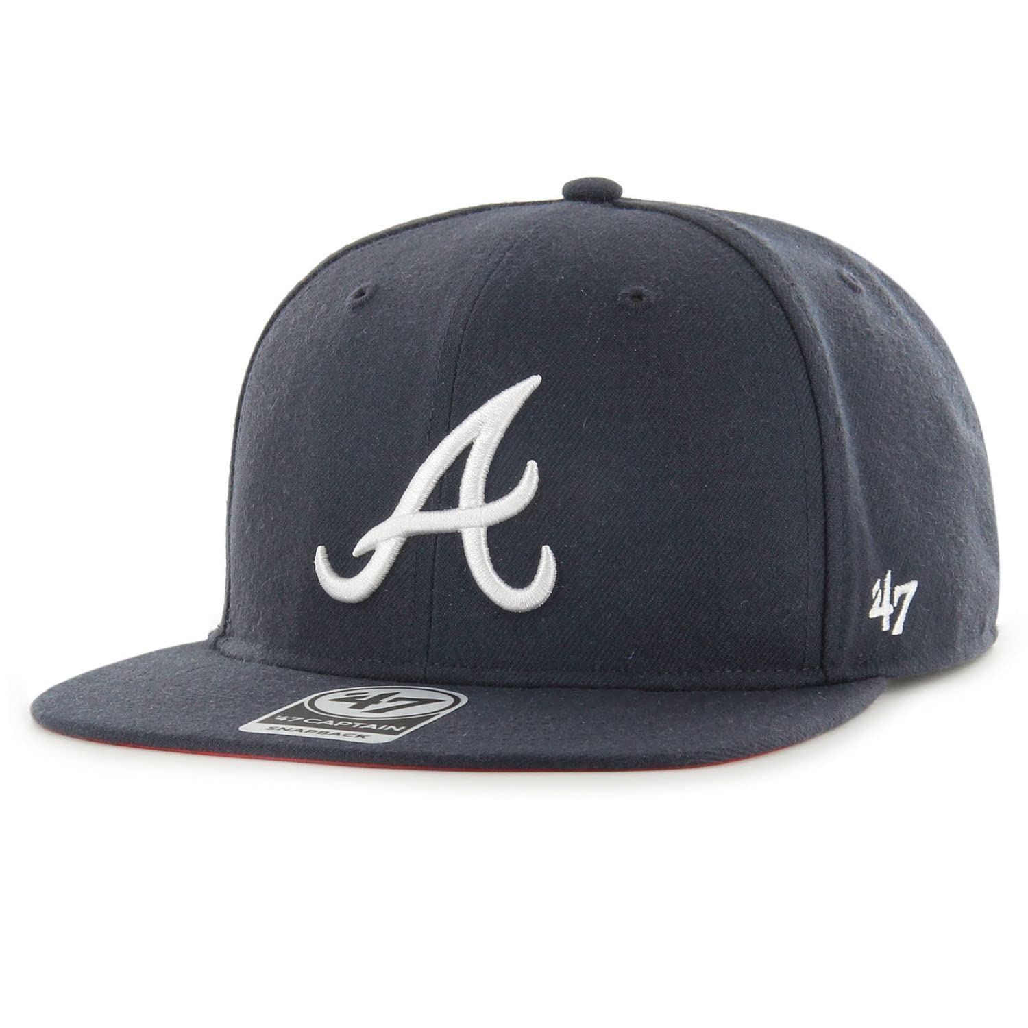 Atlanta Braves アトランタブレイブス スナップバックキャップ Amazon | 47 Brand Captain スナップバック キャップ - SURE SHOT