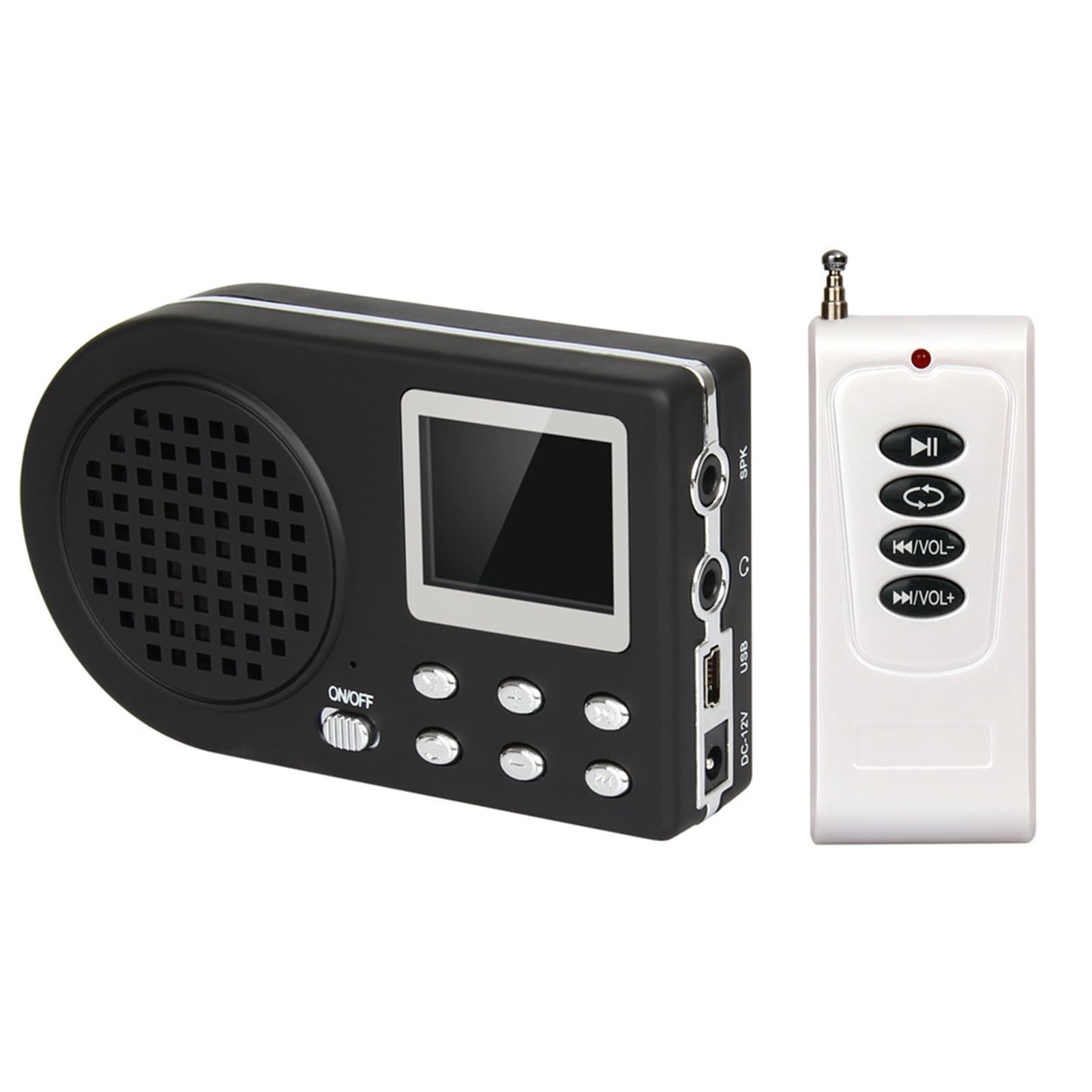 Amplificatore da Esterno Portatile Simulato del Cinguettio degli Uccelli per gli Appassionati della Natura e gli Osservatori di Uccelli con Display LCD e Altoparlante Ad Alta fedeltà per il