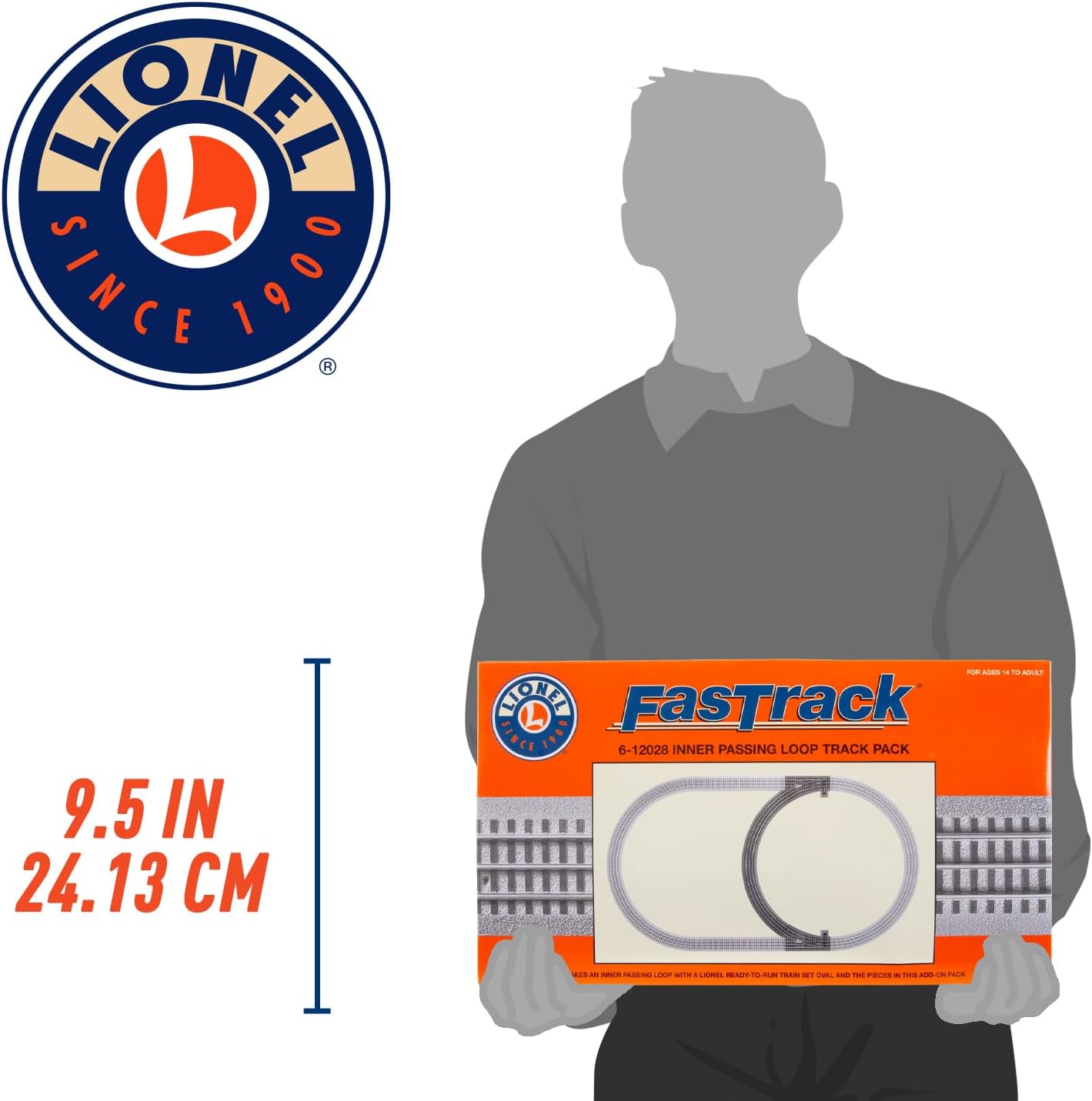 Lionel FasTrack Electric O Gauge, Inner Passing Loop Add-On Track Pack