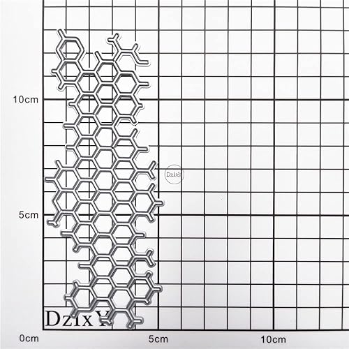 Miniatura 3 de DzIxY Troqueles de corte de metal de panal hueco para kit de fabricación de tarjetas, troqueles de papel en relieve, plantillas de máquina de