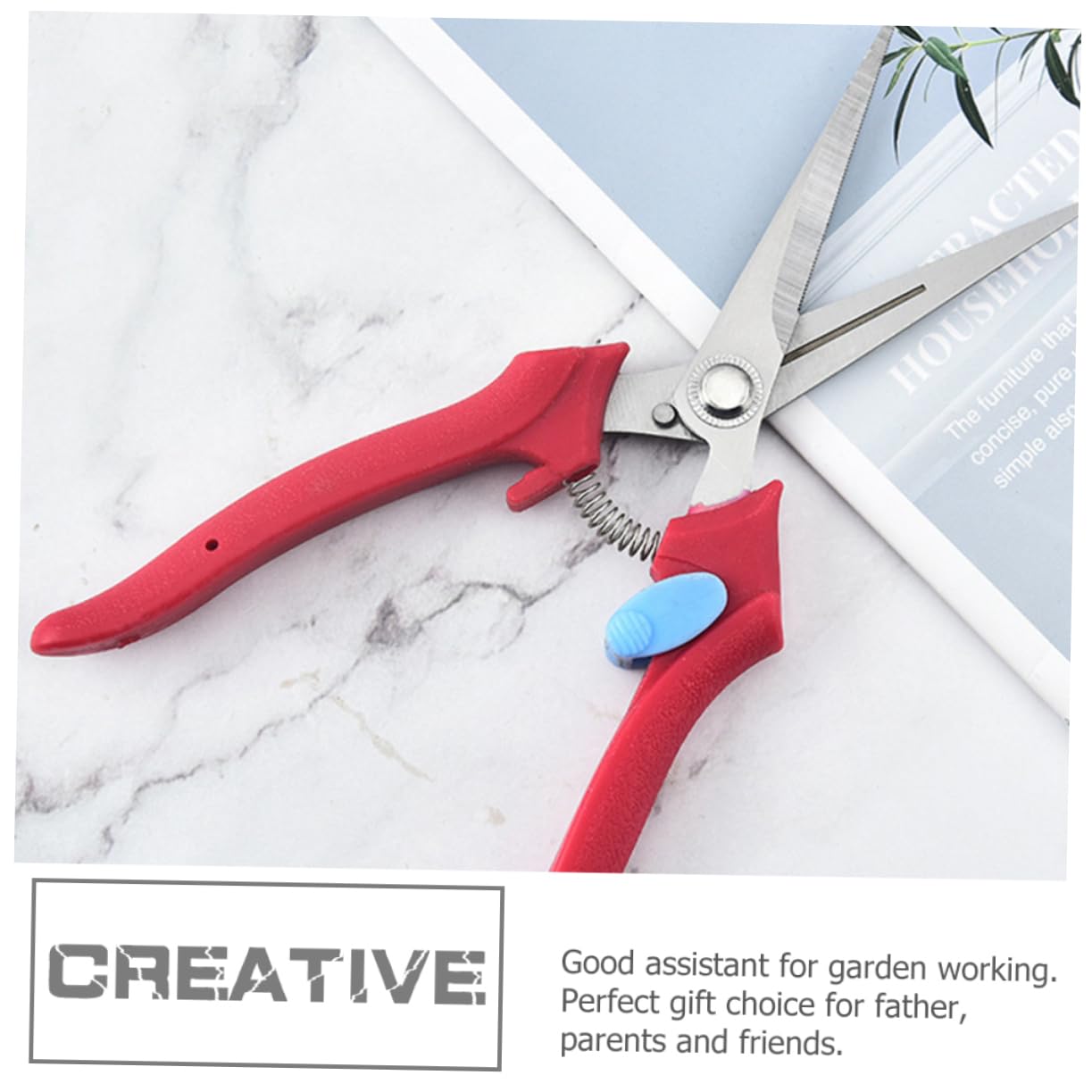 Toyvian 3 Stück Ergonomische Obstschneider für Präzises Trimmen Hochwertige Pflanzenschneider mit Rutschfesten Griffen für Gartenarbeiten