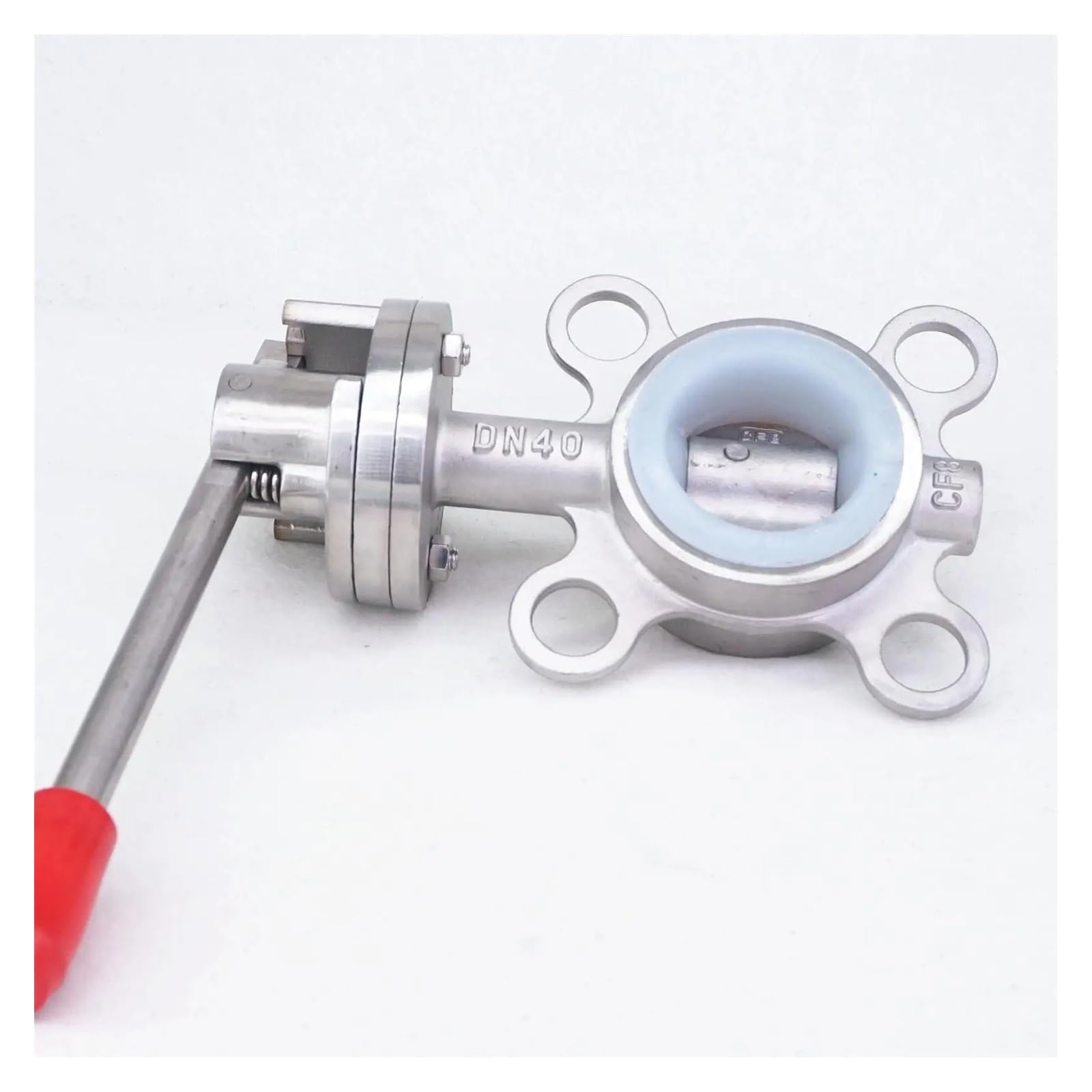 Czmdkexm One Color Dn40 1.5" Ss304 Stainless Steel Wafer Type Valve Brew Beer Dairy Product