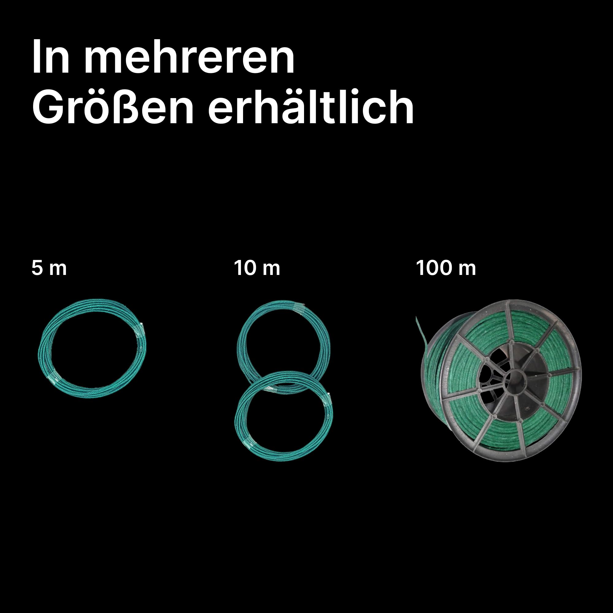 Vama Zündschnur für Feuerwerk & Feuerwerkskörper, langsam brennend – 100m Rolle grüne Visco Anzündlitze 2,0 mm, 90-100 Sek./Meter – Knallschnur für Anzünder & Fernzünder
