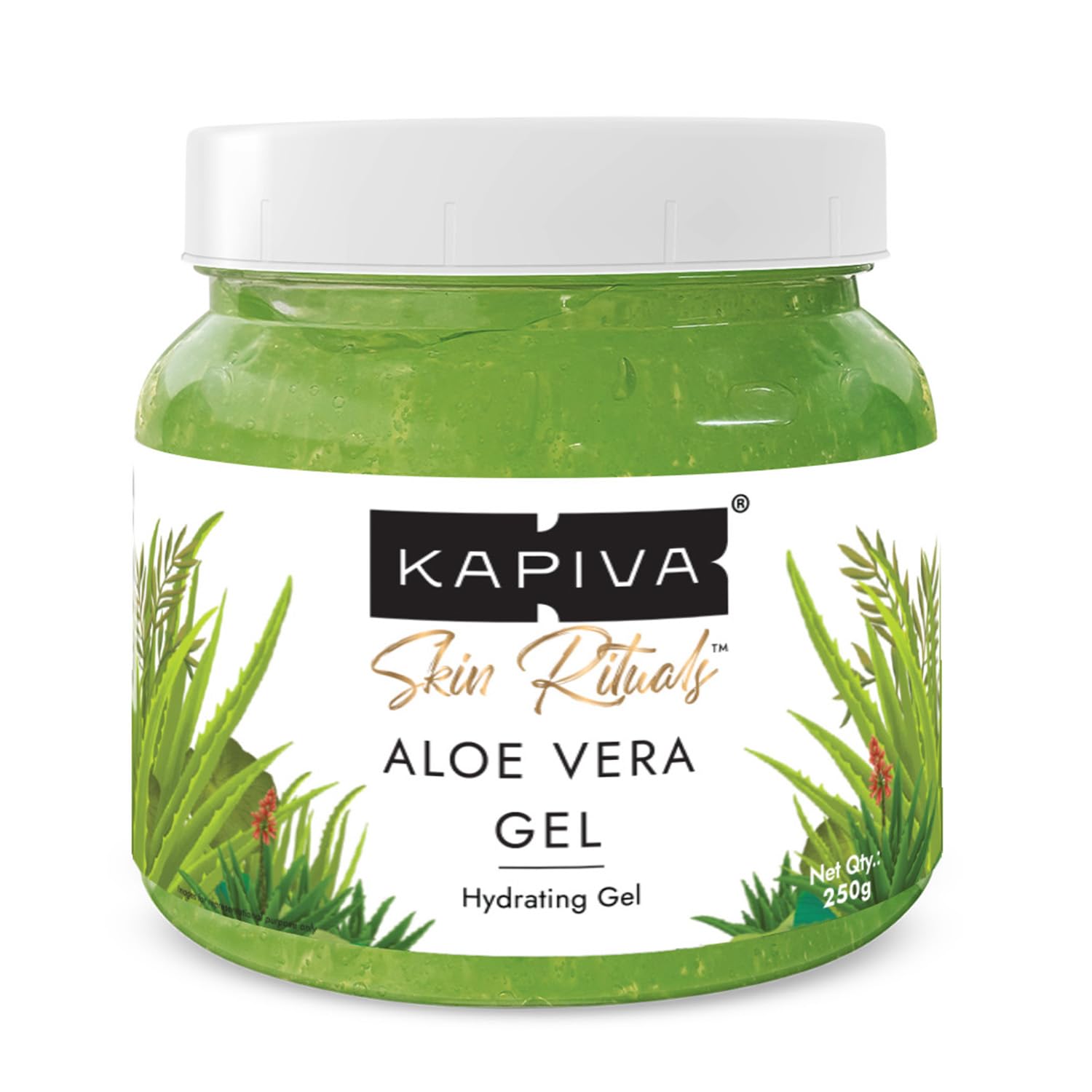 Kapiva Pure Aloe Vera Skin Gel 250g For Face & Hair For Hydrating, Moisturising, Soothing Skin Multipurpose Gel-image-26