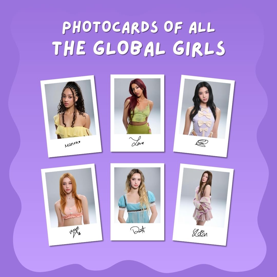Katseye Photocards | Katseye Songs Mini Poster Kit (Set of 18) | Gnarly, Debut, Gameboy, Internet Girl Songs Compact Size (8 x 6 cm) Posters for Phone Accessories, room decoration (C_070) 2