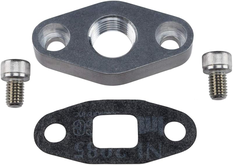 Flange de Dreno de Óleo do Turbo T4 ICT Billet com Rosca 1/2" NPT – 551167
