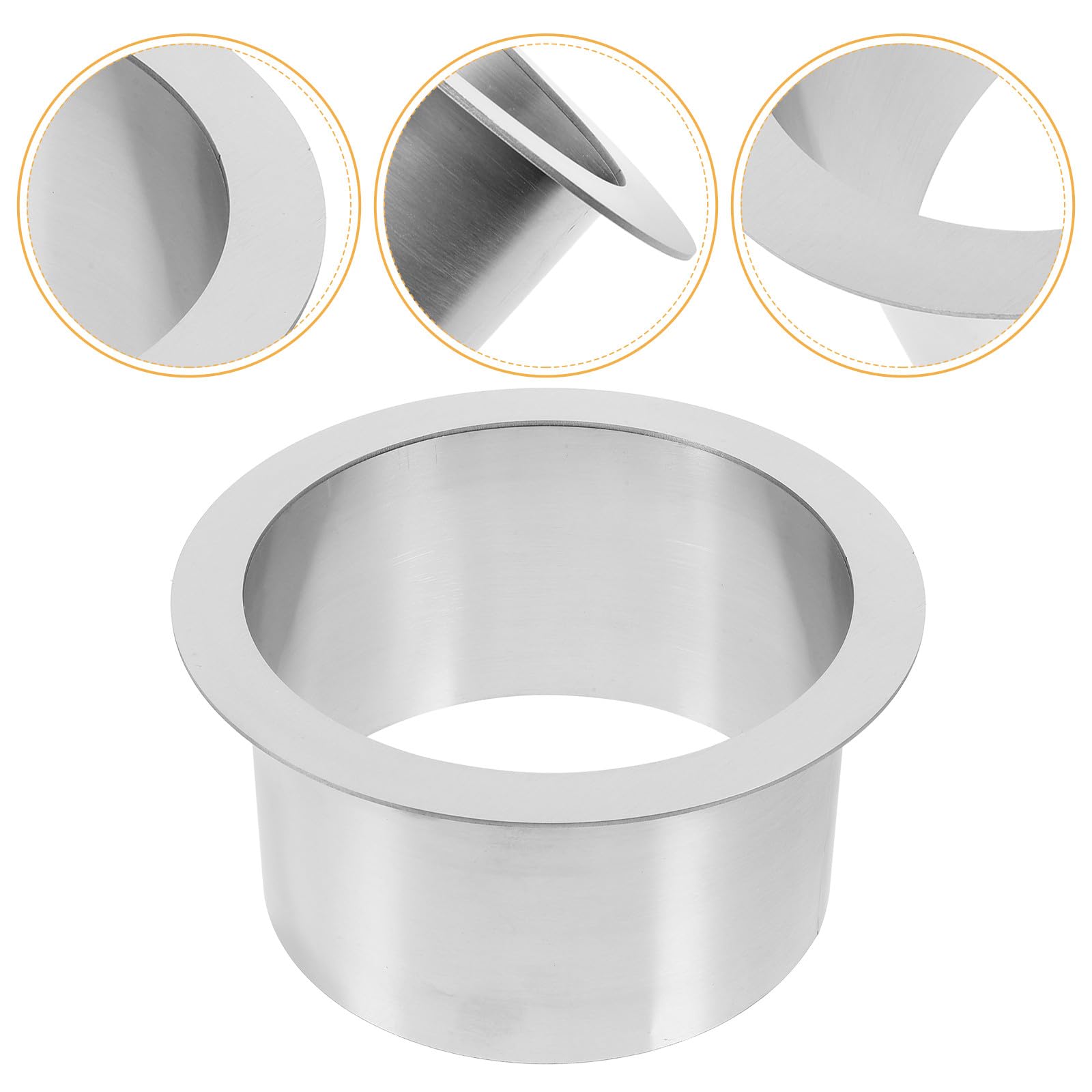 Trappe à Déchets Ronde Encastrable en Acier Inoxydable Argenté | Usage Professionnel, Zones à Forte Humidité, Résiste aux Hautes Températures, Anticorrosion, Entretien Facile