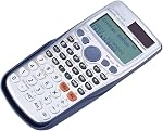 Calculatrice scientifique avec 417 Fonctions, Plus Calculatrice scientifique portable solaire pour le bureau de l'école, manuel d'affichage synchronisé