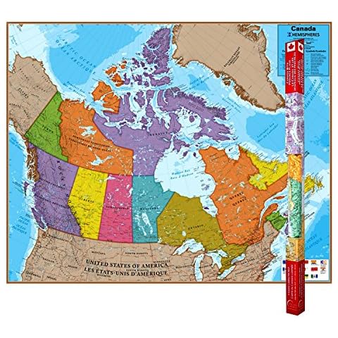 Round World Products Hemispheres Laminated Map Cover