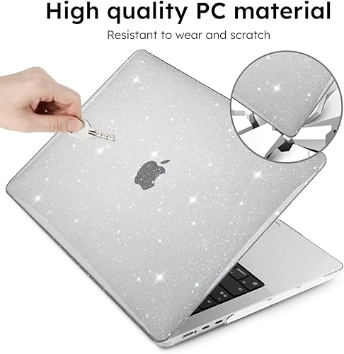 Miniatura 4 de iCasso Funda para MacBook Air de 13 pulgadas 2025 2024-2022 Release M4 A3240 M3 A3113 A2681 M2 con pantalla de retina líquida, carcasa de plástico