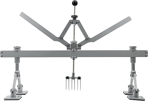 Kit de barra de palanca de tracción de abolladuras de automóvil de cuatro patas de 34.252 in, 6 anillos extractores de gancho de garra, cuerpo de