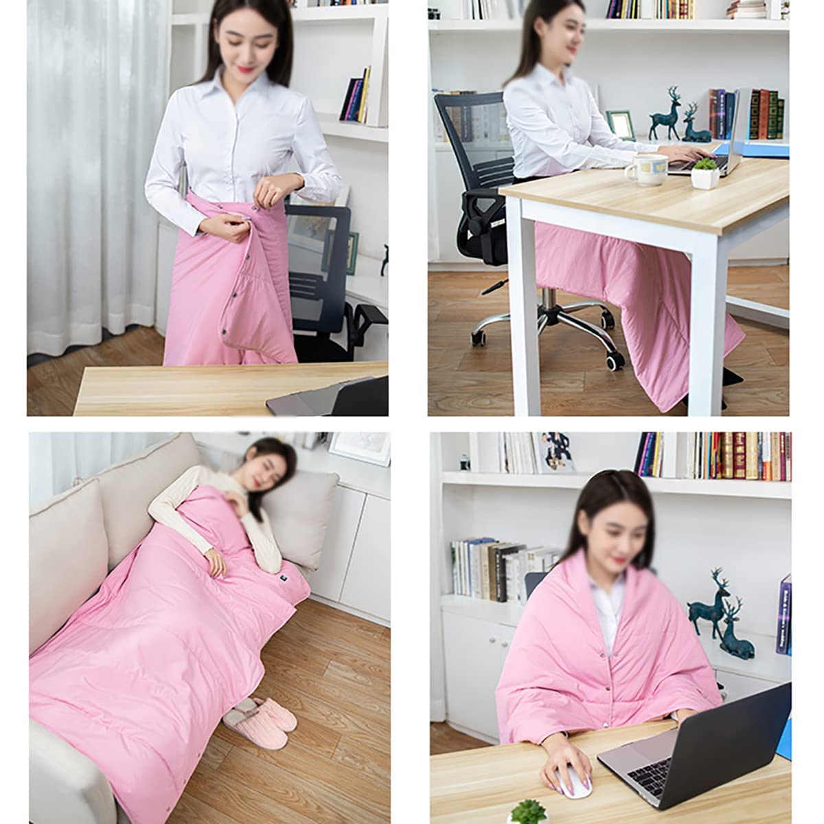 Amazon.co.jp : 4in1電気ひざ掛け 腰巻 ひざ掛け 肩掛け 敷き USB電気