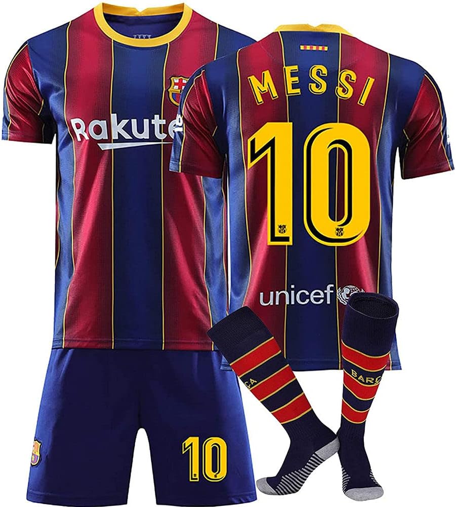 Football Training Shirts 2nd EQ Season 20/21 Barcelona T-Shirt Home Jersey Shorts & Socks for Kids/Youths