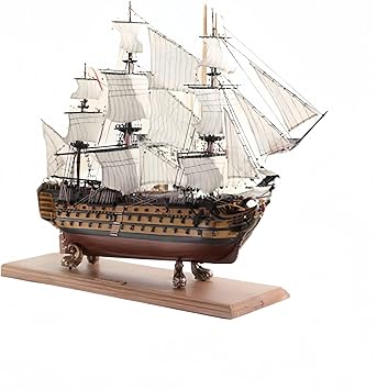 British Navy Victory Ship Model Kit | Wooden Sailboat Assembly Boat Yacht Display | Approx. 515mm | The Joy of Handmade and Historical Recreation