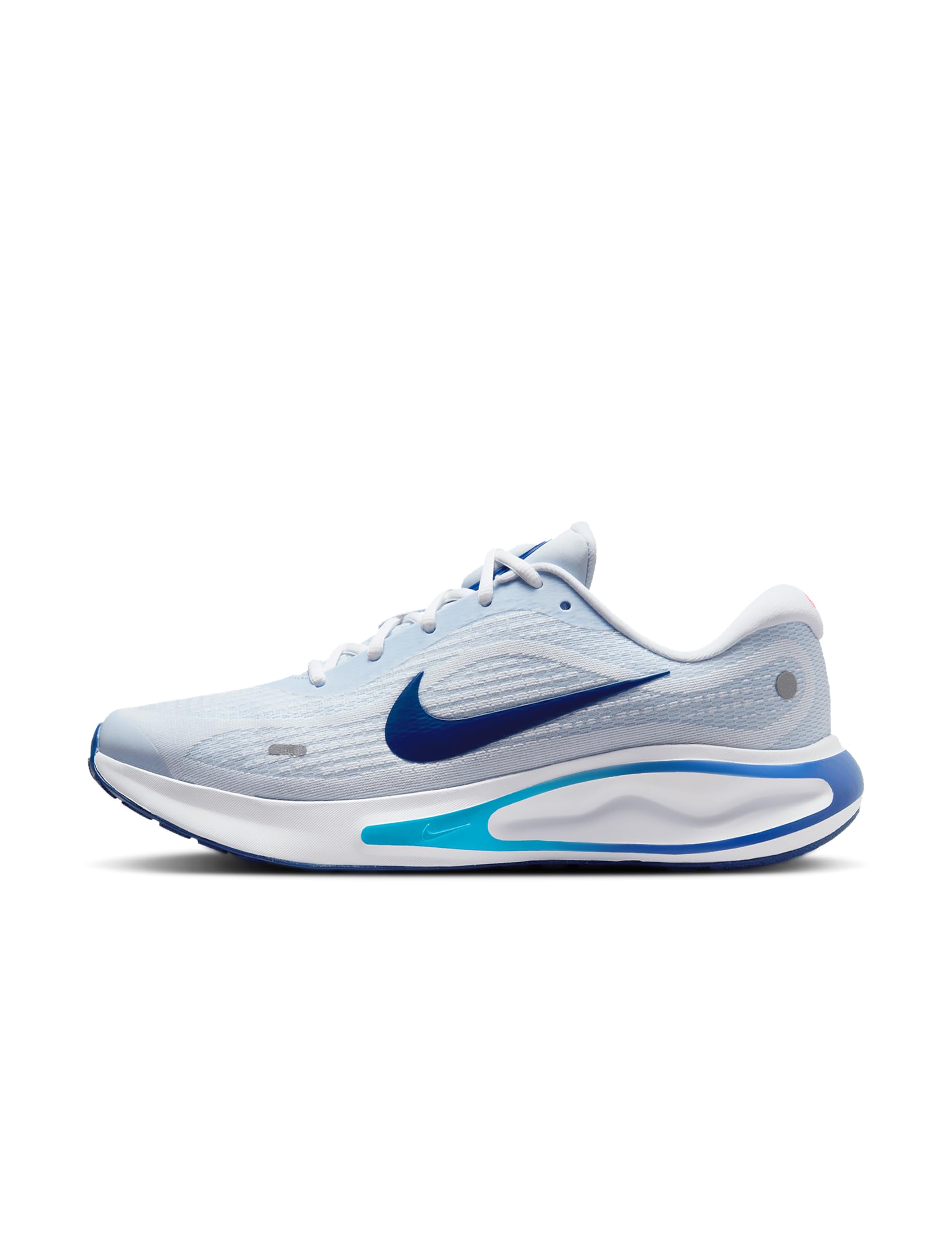 Nike Men's Journey Run Road Running Shoes, Football Grey/Blue Void-aluminum, 47.5 EU