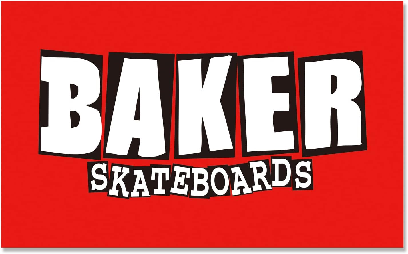 Skateboards Flag for Baker Fan 3 ft x 5 ft Polyester 2 Brass Grommets Vivid Color HD Printing Indoor Outdoor Room Man Cave Decoration