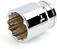 Vista 122 de TEKTON Juego de llaves de vaso de 6 puntos de 1/4 pulgadas de profundidad con riel, 11 piezas (5/32 - 9/16 pulgadas) SHD90105