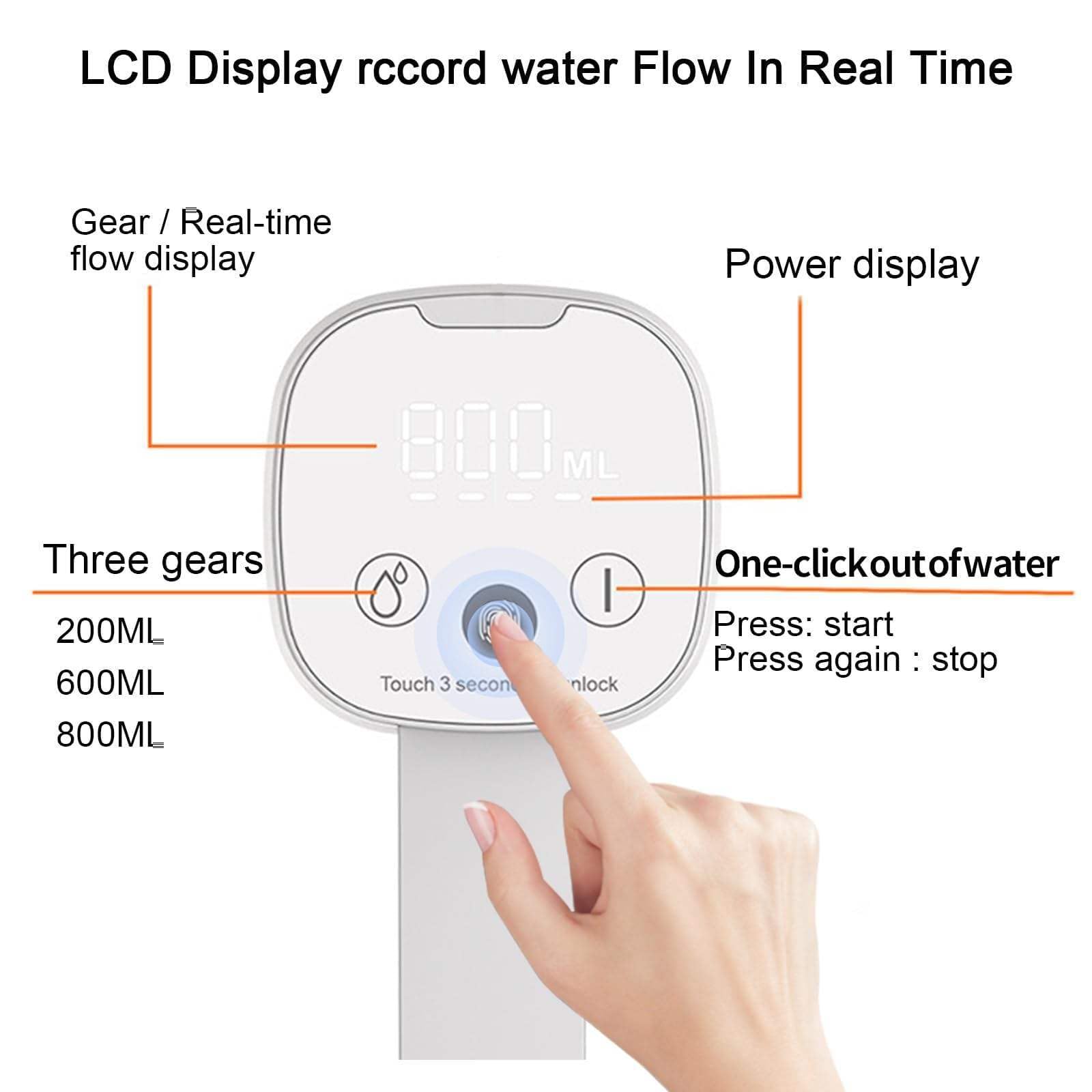 Qlect Magic Automatic Electric Water Dispenser Pump for 20 Litre Bottle Portable Water Pump Dispenser for Home, Office, and Outdoors | 1200 mAh C-Type Fast Charging Battery 2