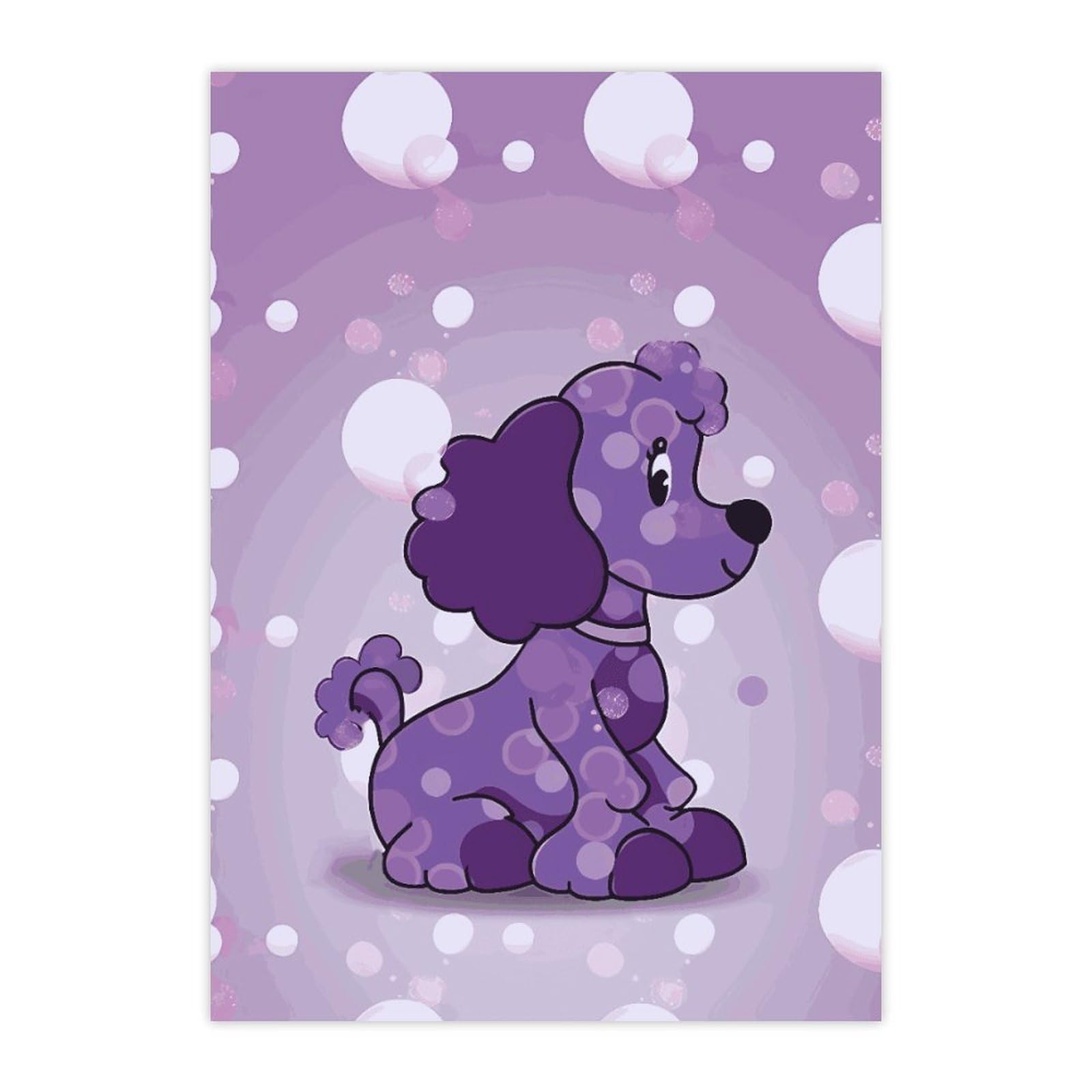 Autocollants imperméables ordinateur portable et bouteille eau stickers violets pois