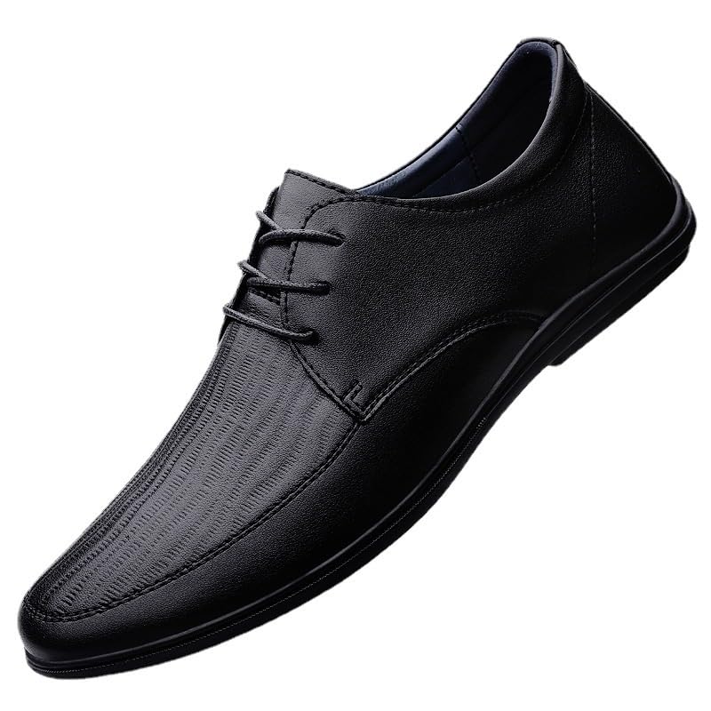 Men's Dress Shoes Men Genuine Leather Oxford Shoes Classic Business Shoes Casual Wedding Office Shoes for Men(8.5)